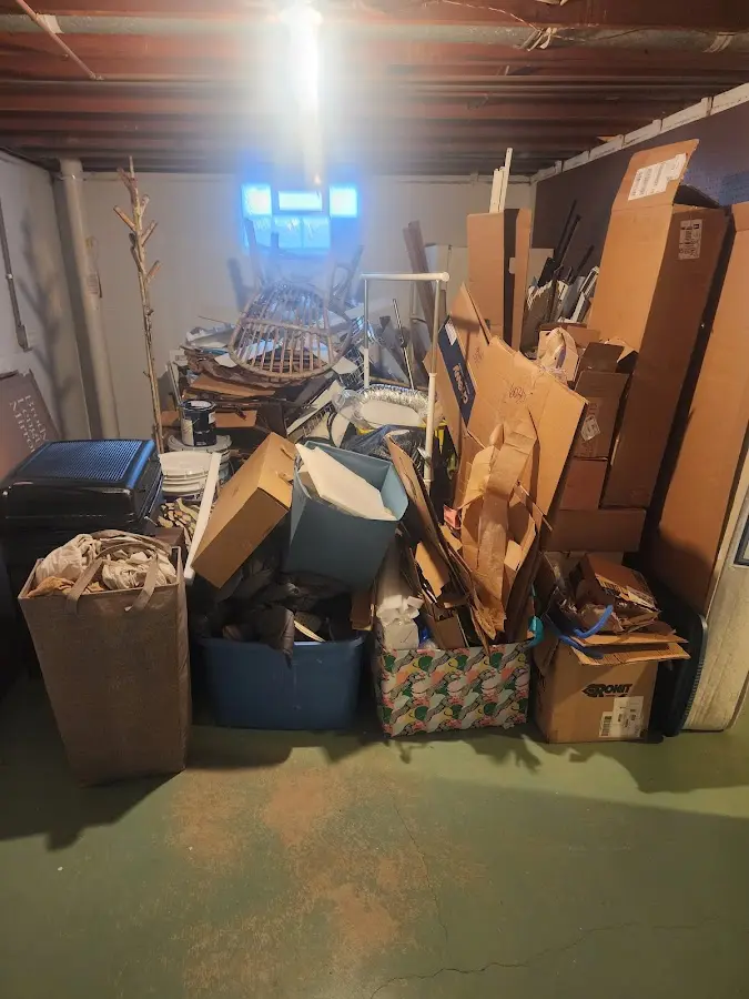 Roll-off dumpster container at job site for Yard Waste Dumpster Rental in Chanceford